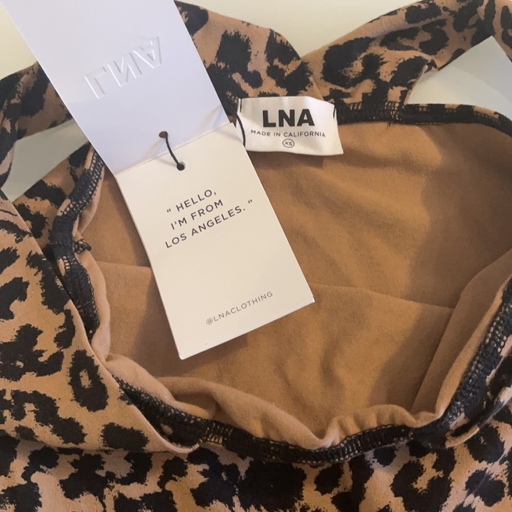 LNA Valley Leopard Crop Top - Picture 6 of 6